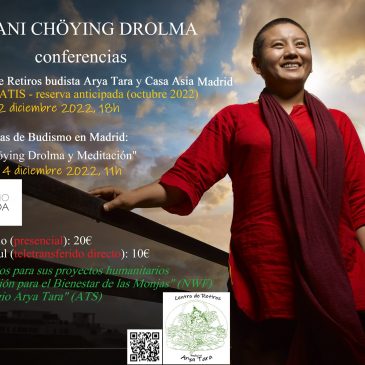 Ani Chöying Drolma en Casa Asia y II Jornadas de Budismo (Espacio Ronda) en Madrid