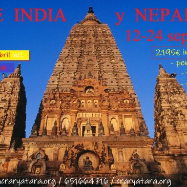 Viaje budista a India y Nepal con ILH / 12-24 septiembre 2026 / RESERVA hasta 30 ABRIL incl.