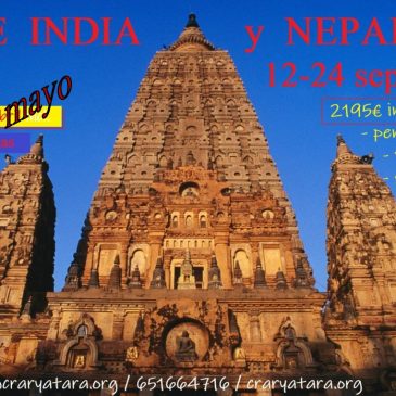 Viaje budista a India y Nepal con ILH / 12-24 septiembre 2026 / RESERVA hasta 15 MAYO incl.