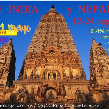 Viaje budista a India y Nepal con ILH / 12-24 septiembre 2026 / RESERVA hasta 31 MAYO incl.